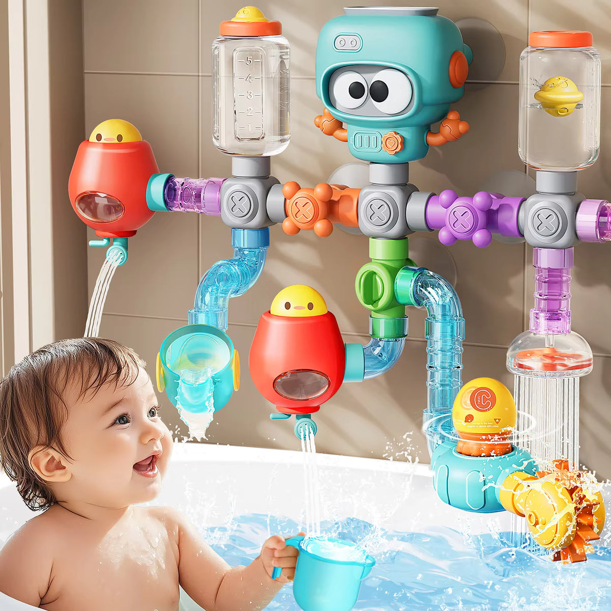 Bimi Toys 27PCS Baby Bath Toy Water Play Set